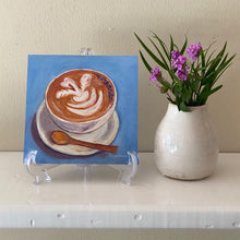 Load image into Gallery viewer, &quot;Latte Art&quot; 6x6 original painting
