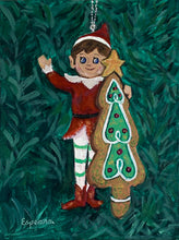 Load image into Gallery viewer, &quot;Little Elf Ornament&quot; giclee print
