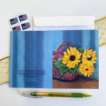 Load image into Gallery viewer, &quot;Sunflower Basket&quot; notecard
