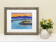 Load image into Gallery viewer, &quot;Redondo Beach Pier at Sunset&quot; giclee print
