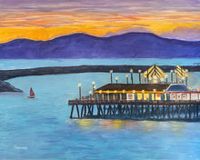 Load image into Gallery viewer, &quot;Redondo Beach Pier at Sunset&quot; giclee print
