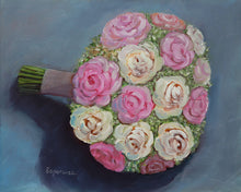 Load image into Gallery viewer, &quot;Rose Wedding Bouquet&quot; 8x10 original painting
