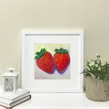 Load image into Gallery viewer, &quot;Strawberry Duo&quot; giclee print
