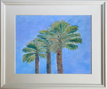 Load image into Gallery viewer, &quot;Three Palms on a Sunday&quot; 11x14 original painting
